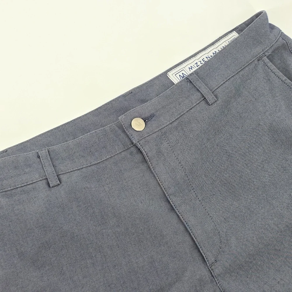 Mizzen & Main Performance Chino Mens Pants 34x29 Solid Light Blue Cotton Blend